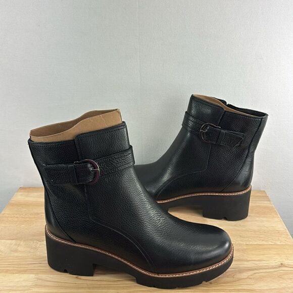 Naturalizer Dasha Ankle Boots- Black Leather- Size 10 M (Medium)- NIB - Picture 5 of 7